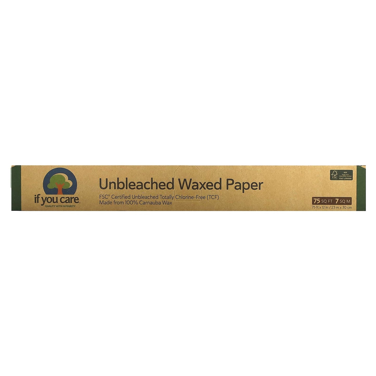 Unbleached Waxed Paper for Healthy Food Prep - 75 sq ft - Image 1
