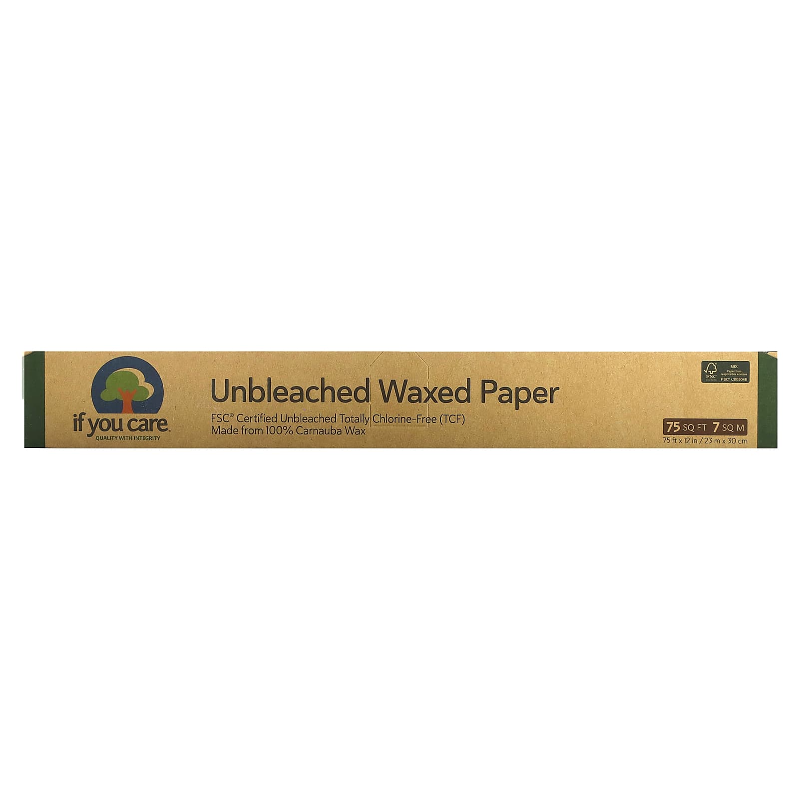 Unbleached Waxed Paper for Healthy Food Prep - 75 sq ft - Image 1