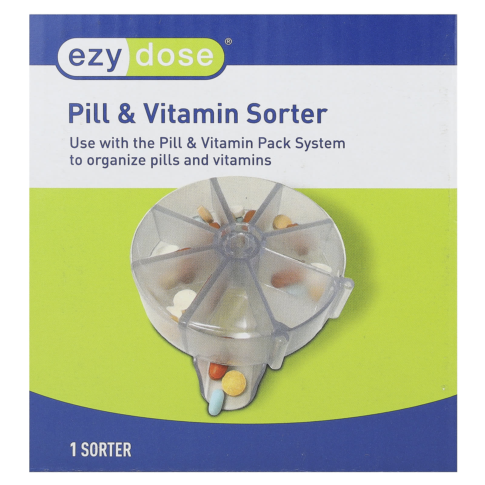 Ezy Dose Pill & Vitamin Organizer | Easy Medication Management - Image 1