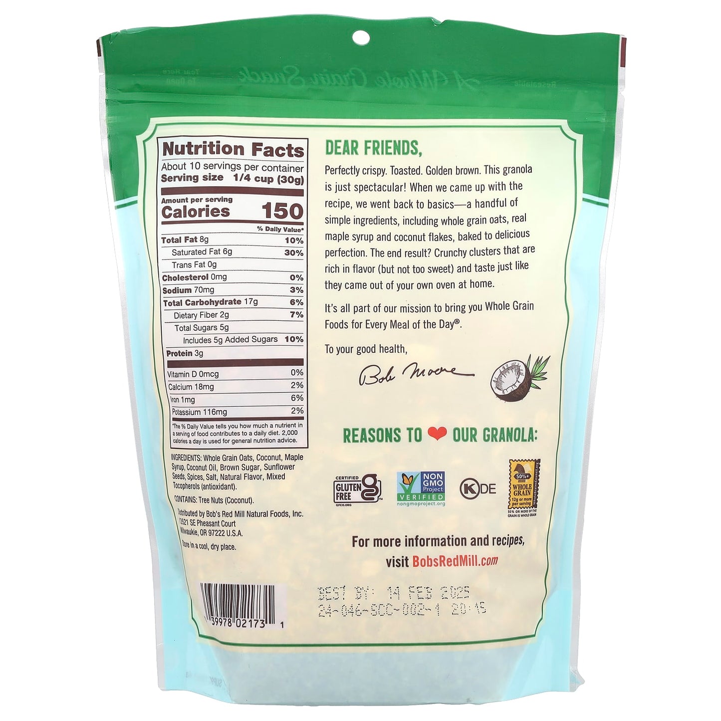 Coconut Spice Granola by Bob's Red Mill - 11 oz - Image 2
