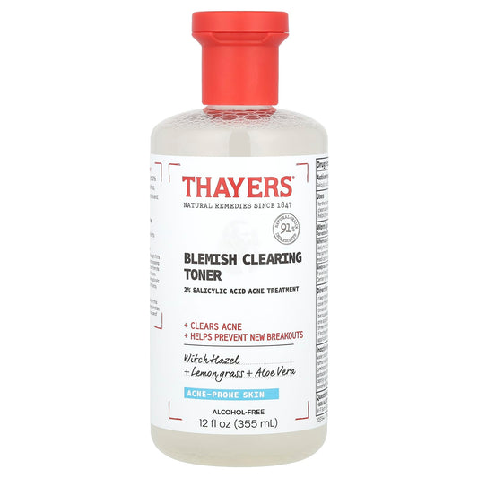 Thayers, Blemish Clearing Toner, Acne-Prone Skin, Alcohol-Free, 12 fl oz (355 ml) - Image 1