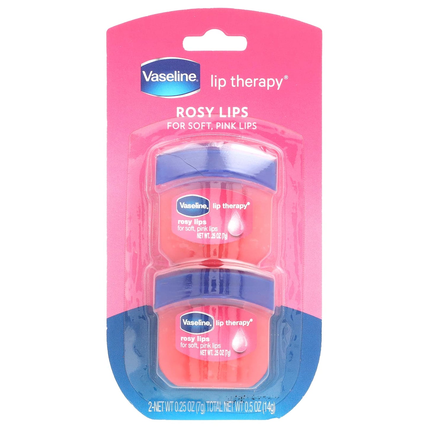 Vaseline, Lip Therapy®, Rosy Lips, 2 Pack, 0.25 oz (7 g) Each - Image 2