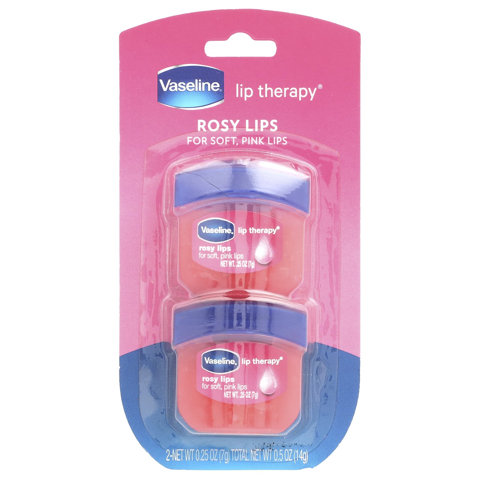 Vaseline, Lip Therapy®, Rosy Lips, 2 Pack, 0.25 oz (7 g) Each - Image 2