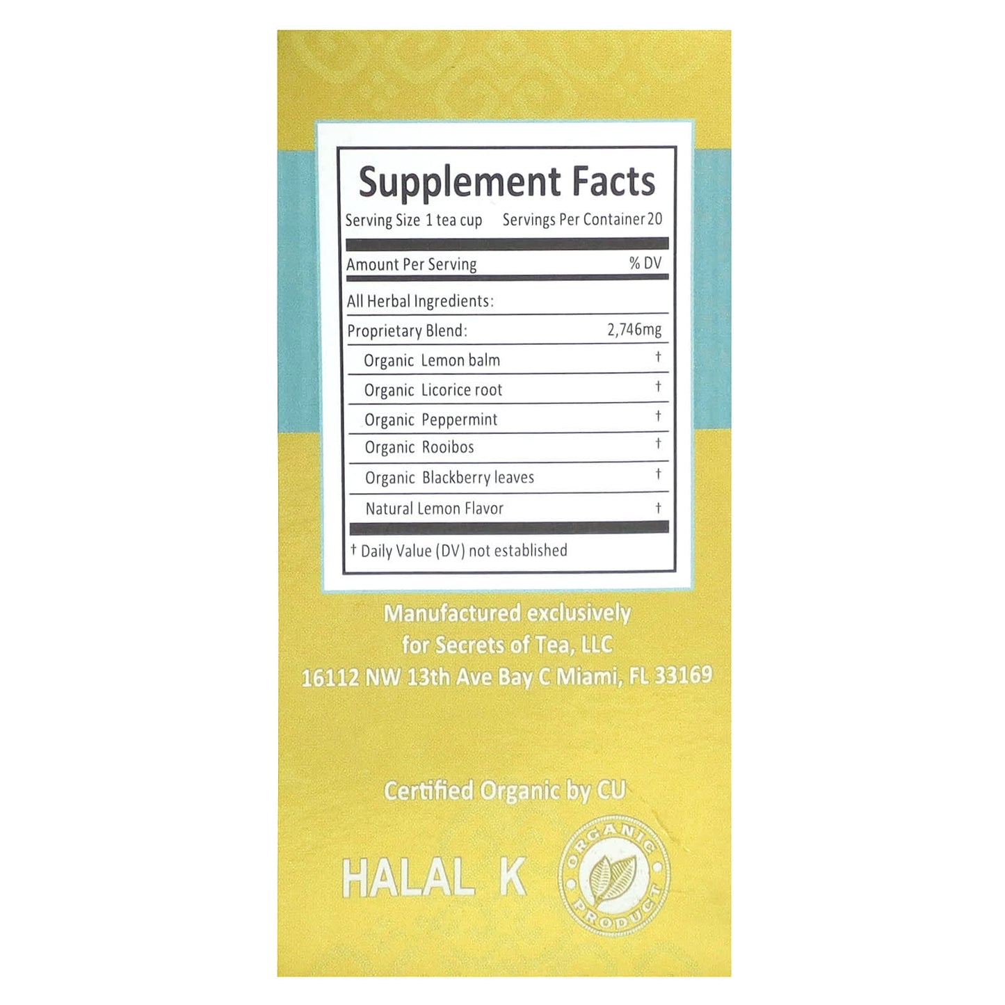 Secrets of Tea, Organic Cold Be Gone Tea, Caffeine Free, 20 Tea Bags, 1.41 oz (40 g) - Image 2