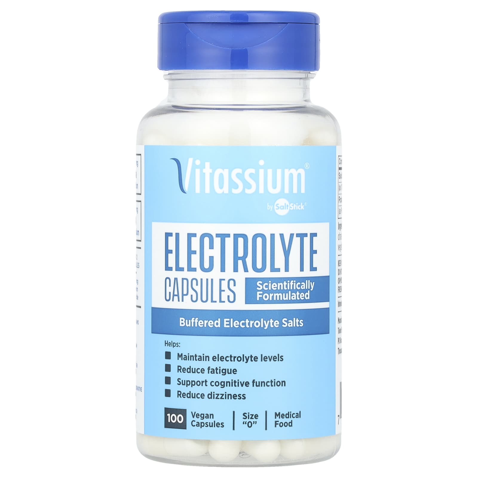 Vitassium, Salt Stick®, Electrolyte Capsules, 100 Vegan Capsules - Image 1