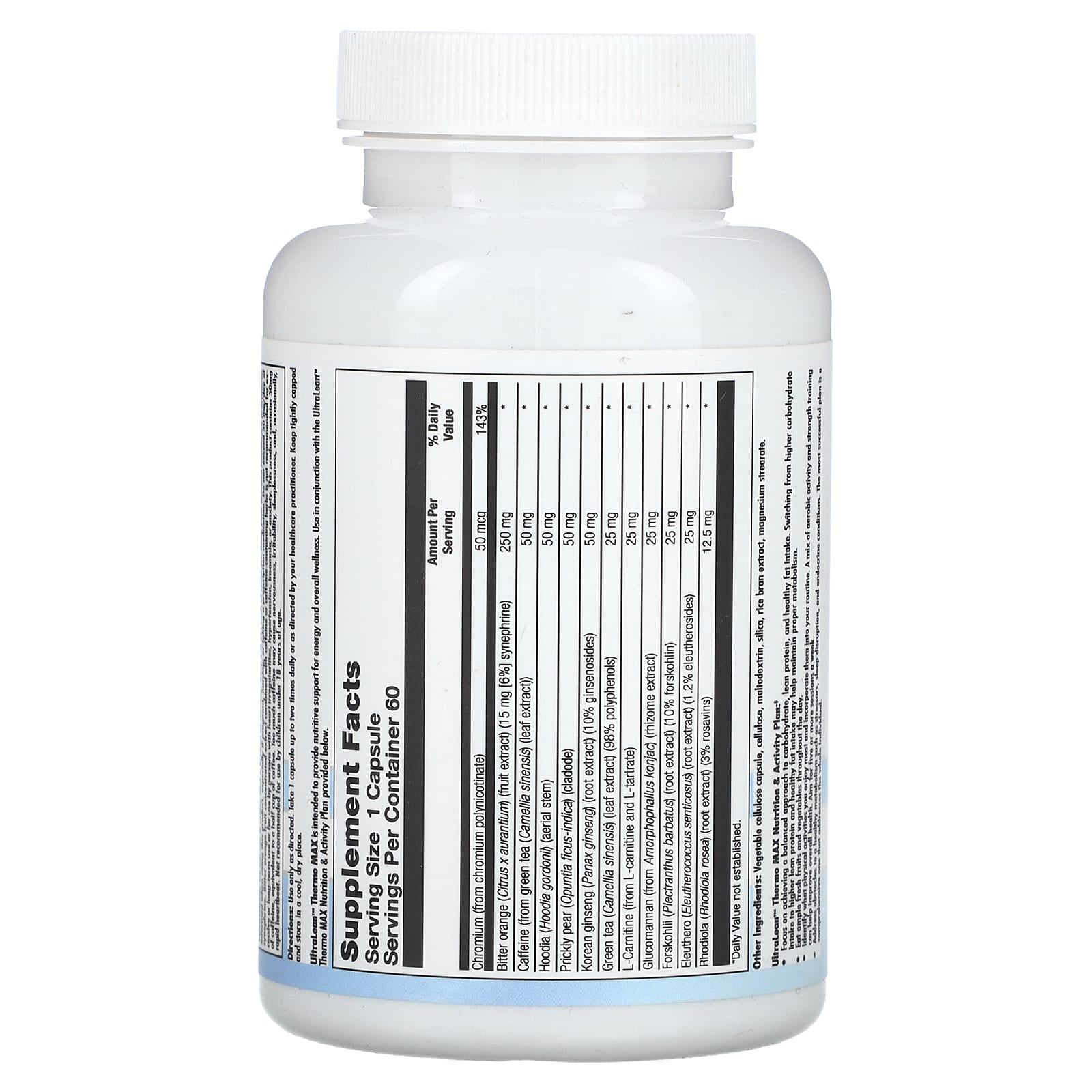 Nutra BioGenesis, UltraLean, Thermo MAX, 60 Capsules - Image 2