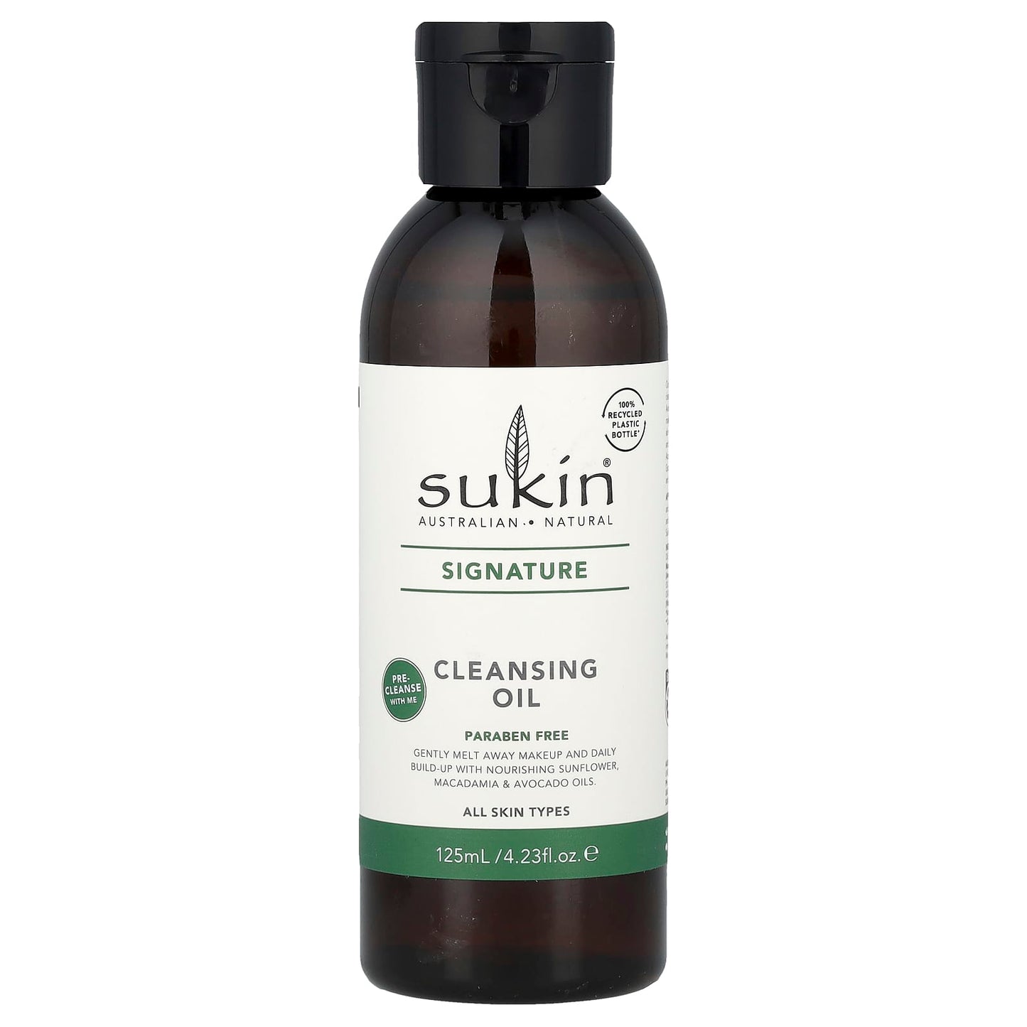 Sukin, Signature, Cleansing Oil, All Skin Types, 4.23 fl oz (125 ml) - Image 1