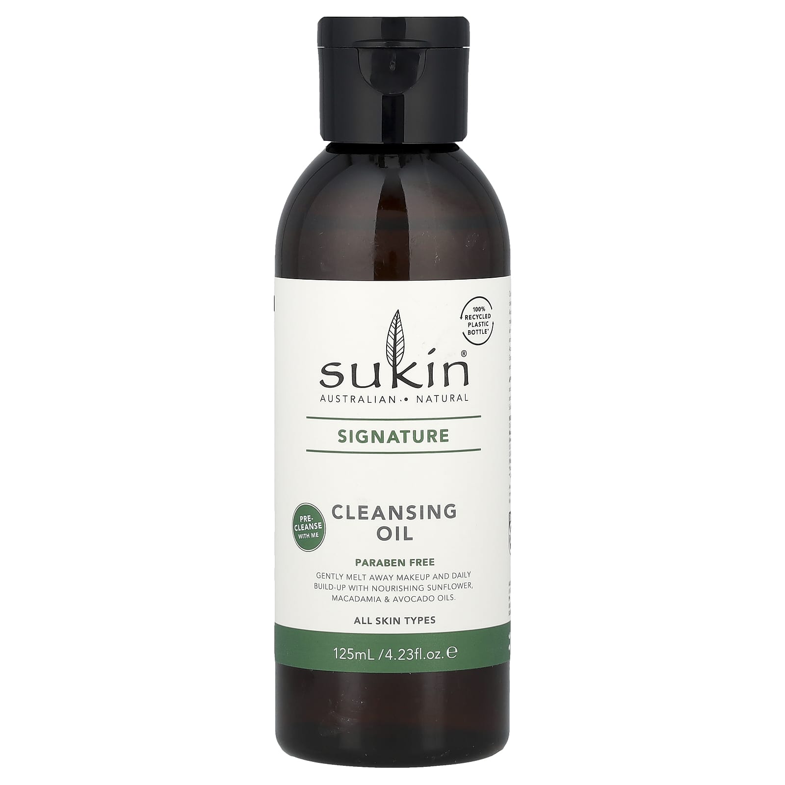Sukin, Signature, Cleansing Oil, All Skin Types, 4.23 fl oz (125 ml) - Image 1