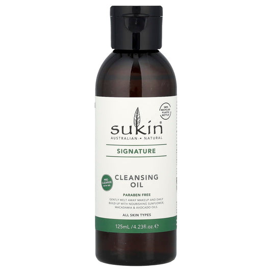 Sukin, Signature, Cleansing Oil, All Skin Types, 4.23 fl oz (125 ml) - Image 1