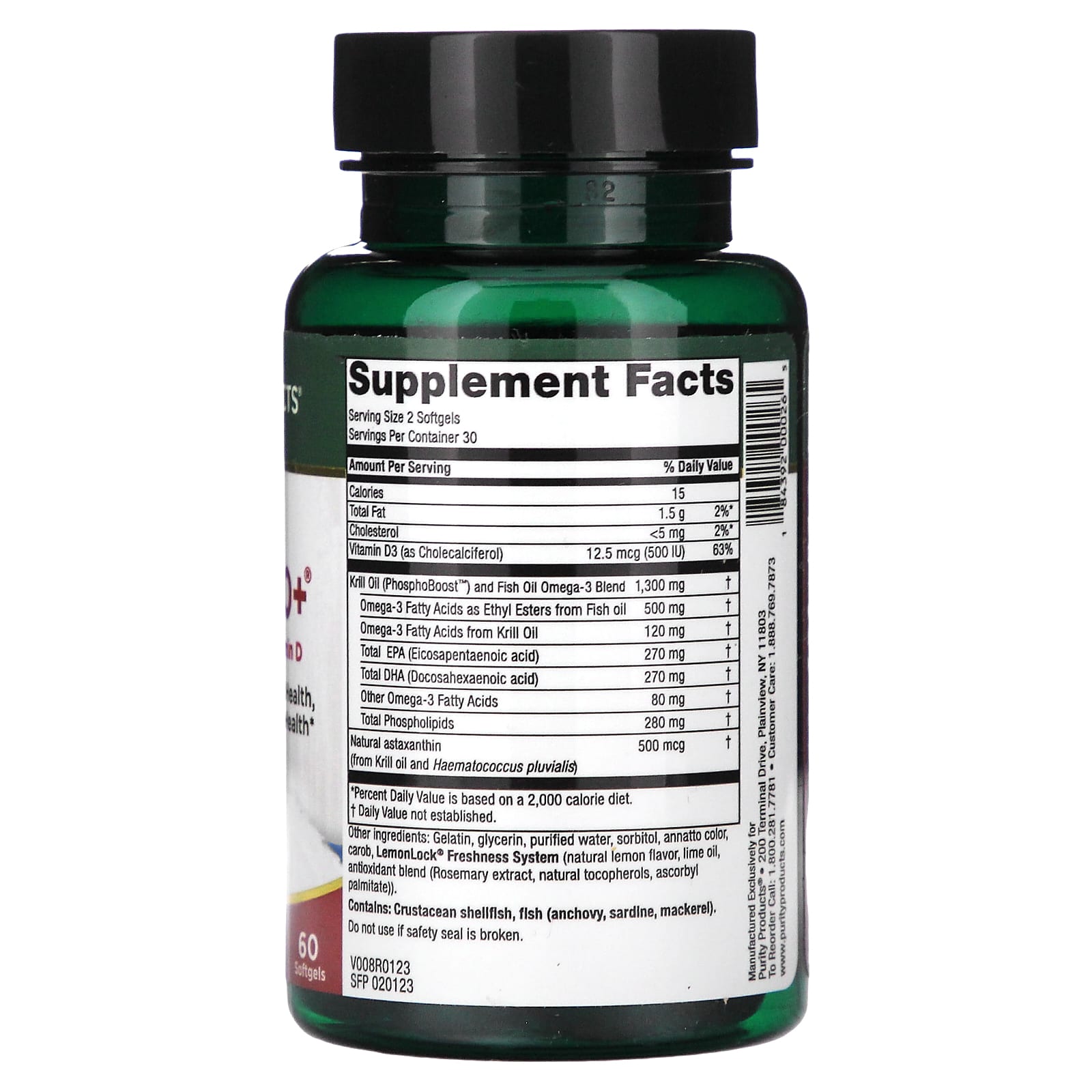 Purity Products, Krill Omega 50+, 60 Softgels - Image 2