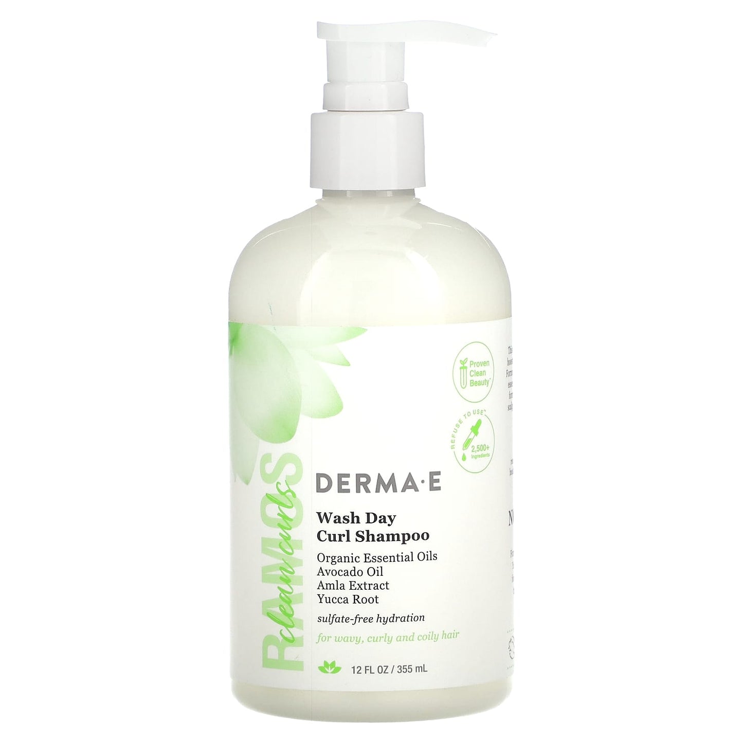 Clean Curl Shampoo for Wavy, Curly, and Coily Hair - Sulfate-Free - Image 1