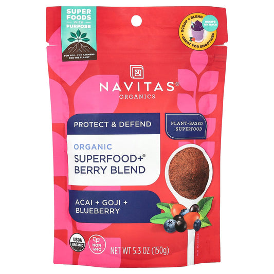 Navitas Organics, Organic Superfood+® Berry Blend, 5.3 oz (150 g) - Image 1