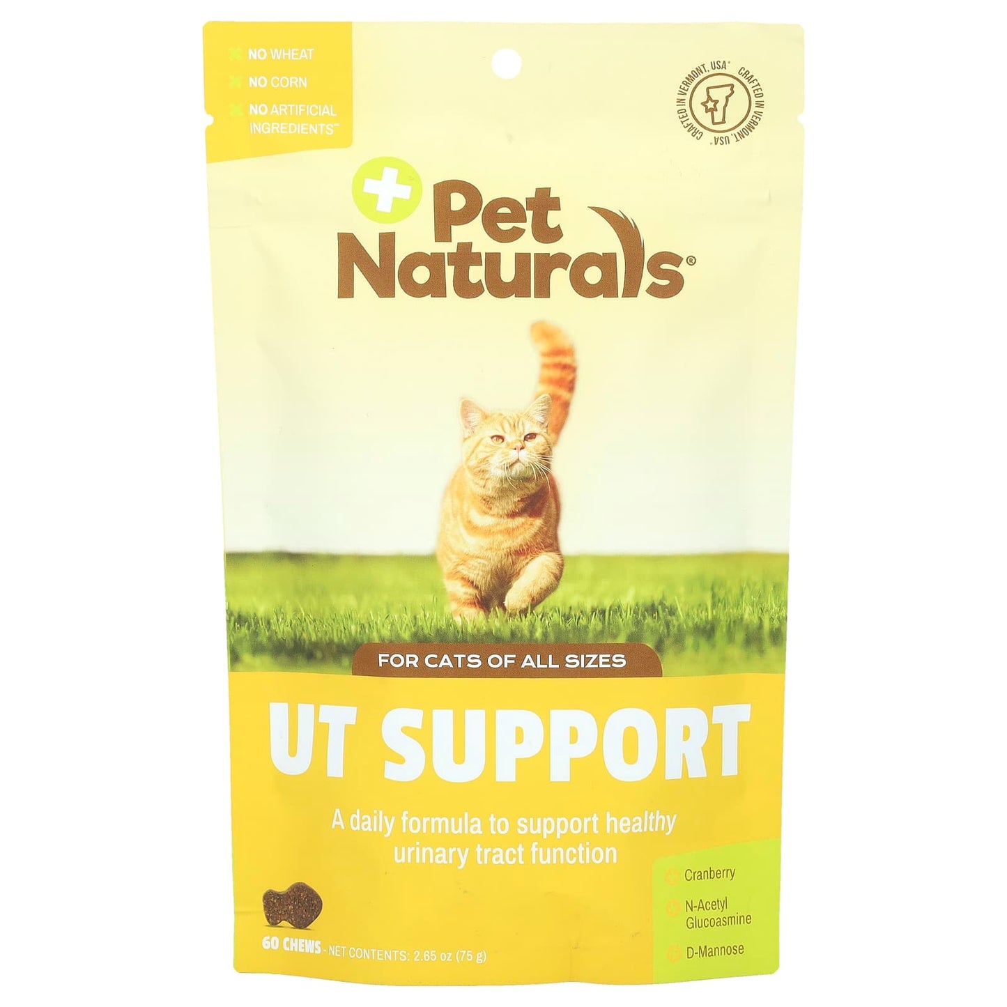 Pet Naturals, UT Support, For Cats, All Sizes, 60 Chews, 2.65 oz (75 g) - Image 1