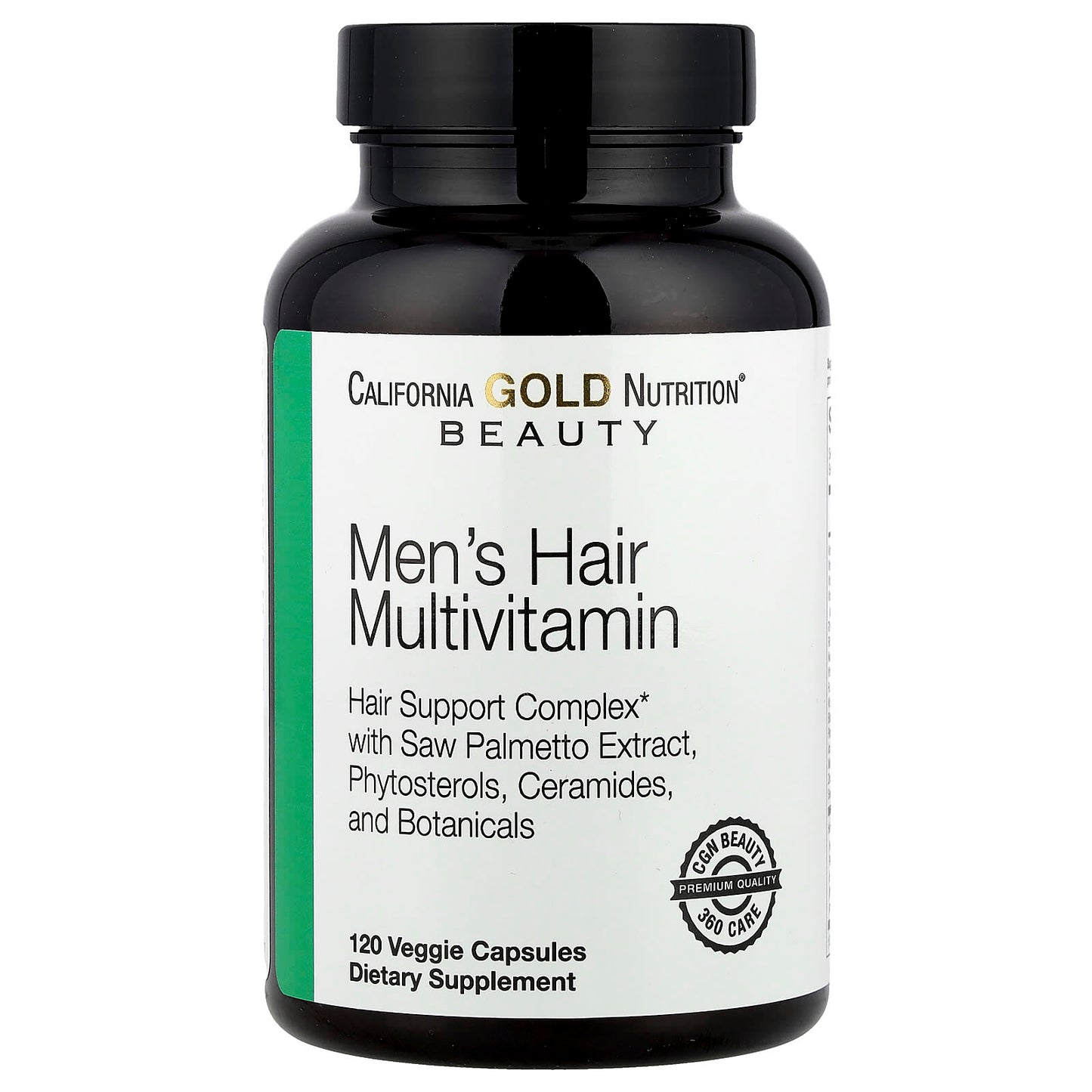 California Gold Nutrition Men's Hair Multivitamin 120 Veggie Capsules - Image 1