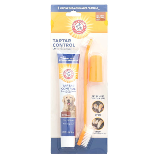 Arm & Hammer Tartar Control Dental Kit for Dogs - Beef Flavor - Image 1