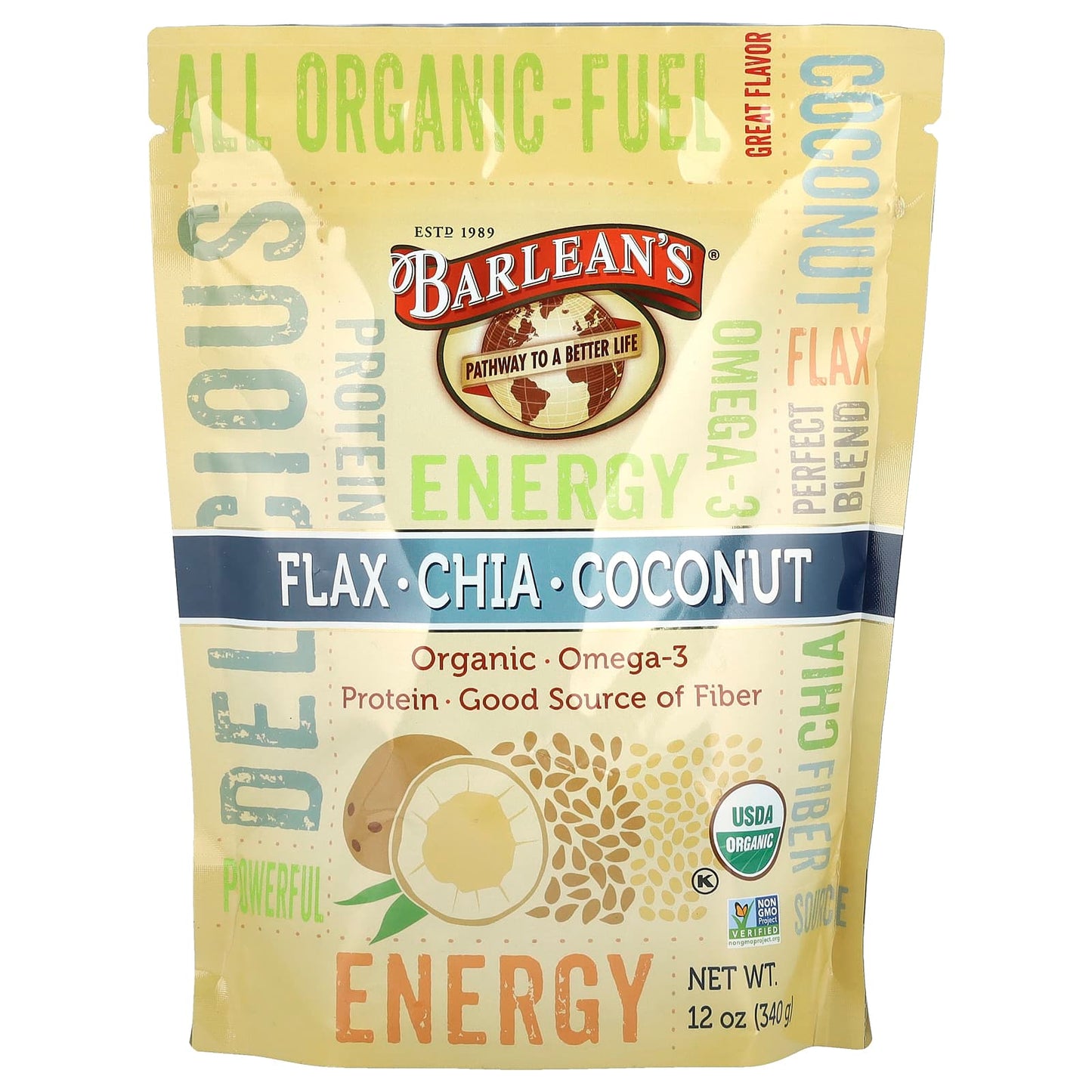 Flax-Chia-Coconut Blend | USDA Organic Omega-3 Superfood - Image 1