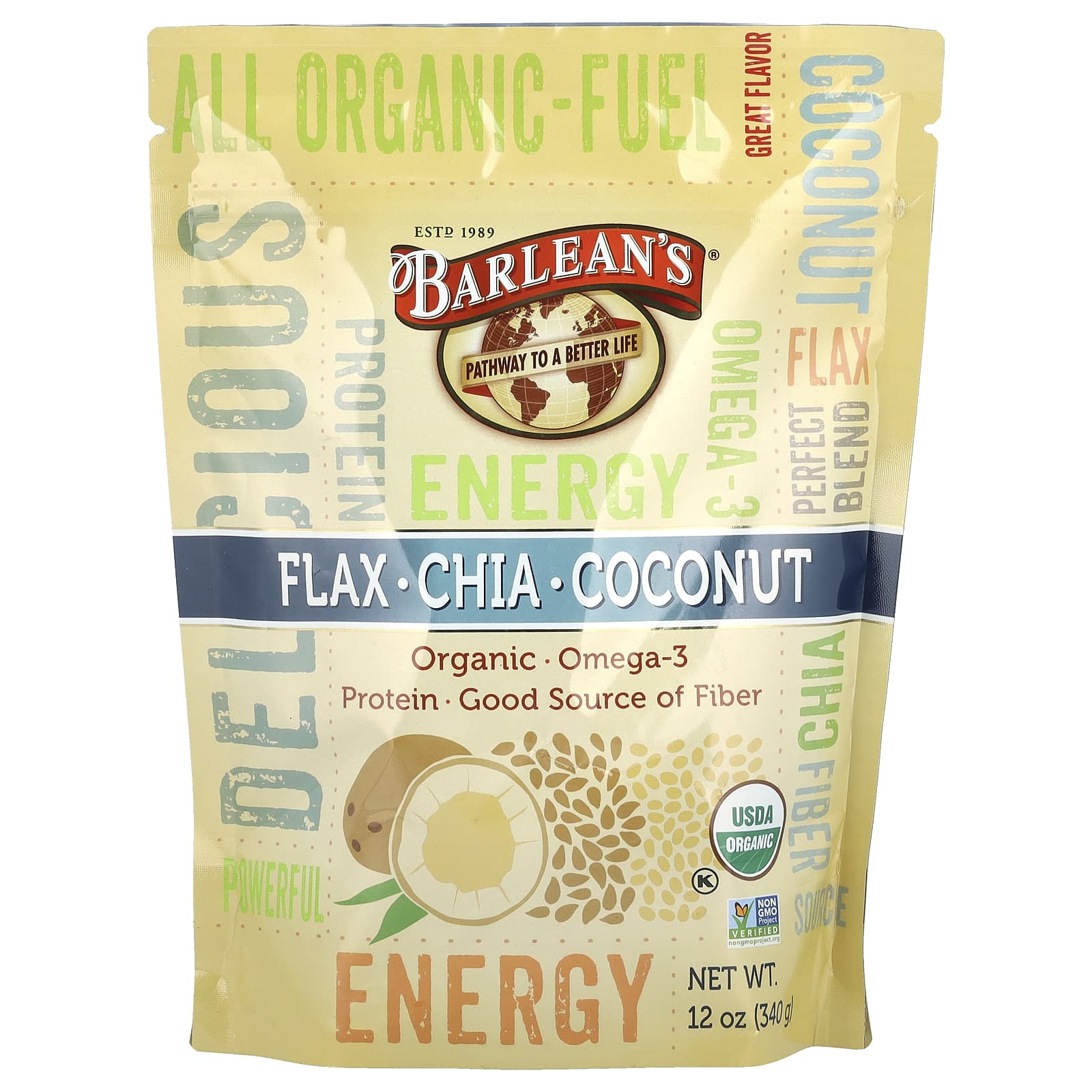 Flax-Chia-Coconut Blend | USDA Organic Omega-3 Superfood - Image 1