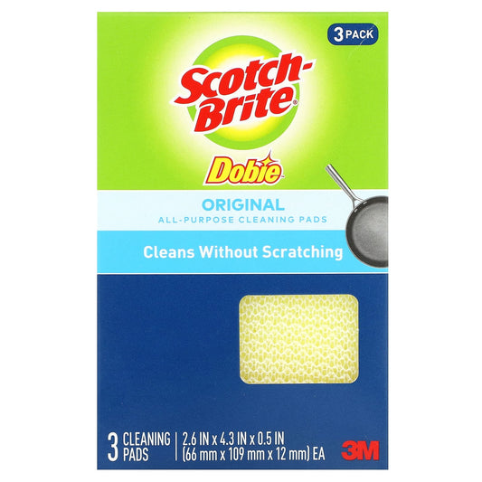 Scotch-Brite, Dobie, Original All-Purpose Cleaning Pads, 3 Pads - Image 1