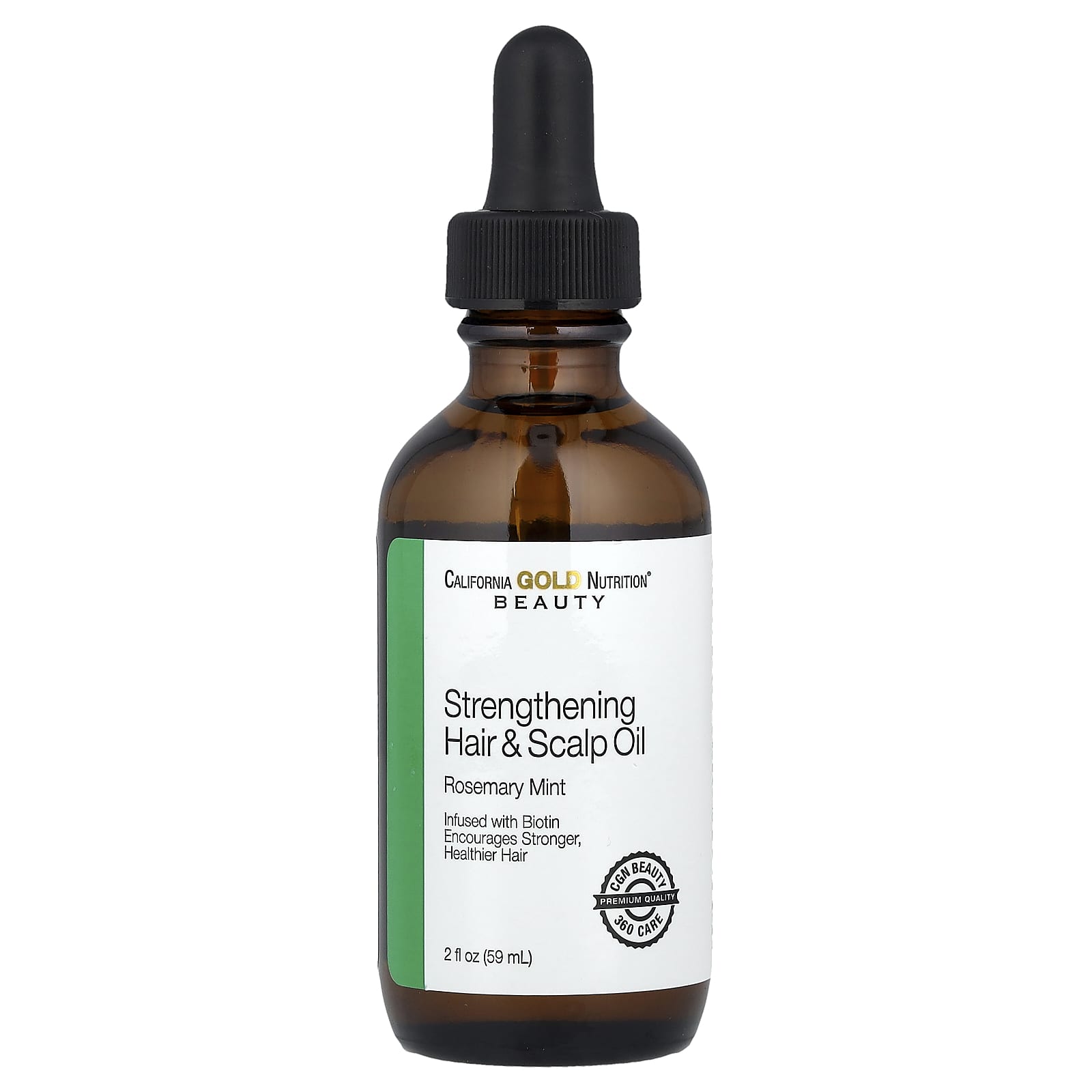 Biotin Hair & Scalp Oil by California Gold Nutrition - Strengthens Hair & Reduces Dryness - Image 1
