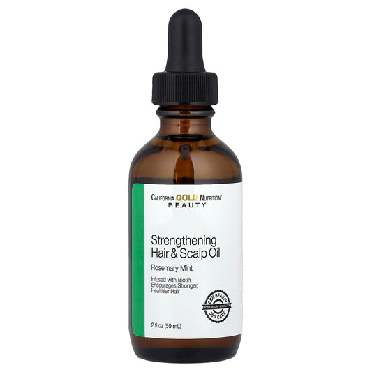 Biotin Hair & Scalp Oil by California Gold Nutrition - Strengthens Hair & Reduces Dryness - Image 1