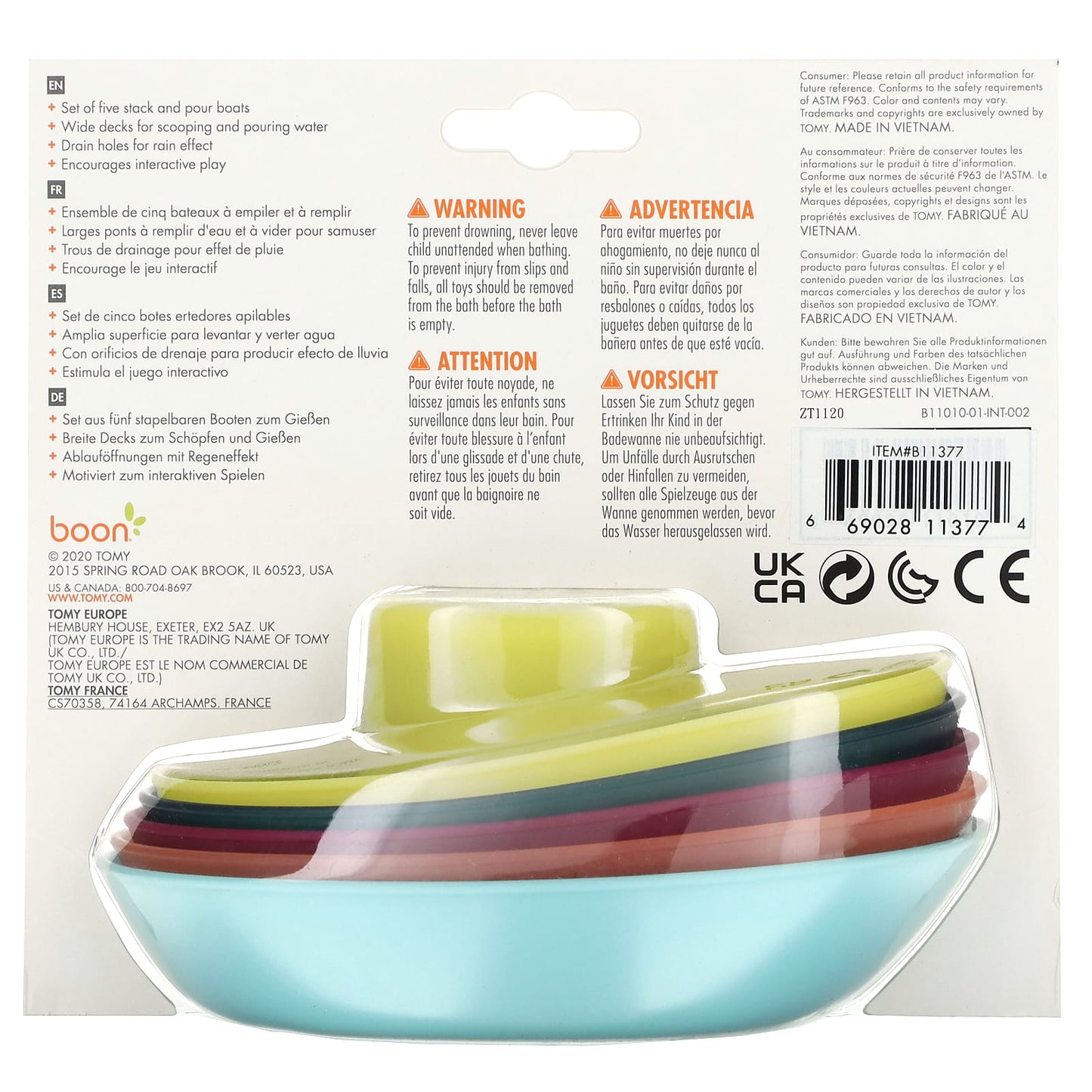 Boon Fleet Stacking Boats - Encourage Interactive Water Play - Image 2