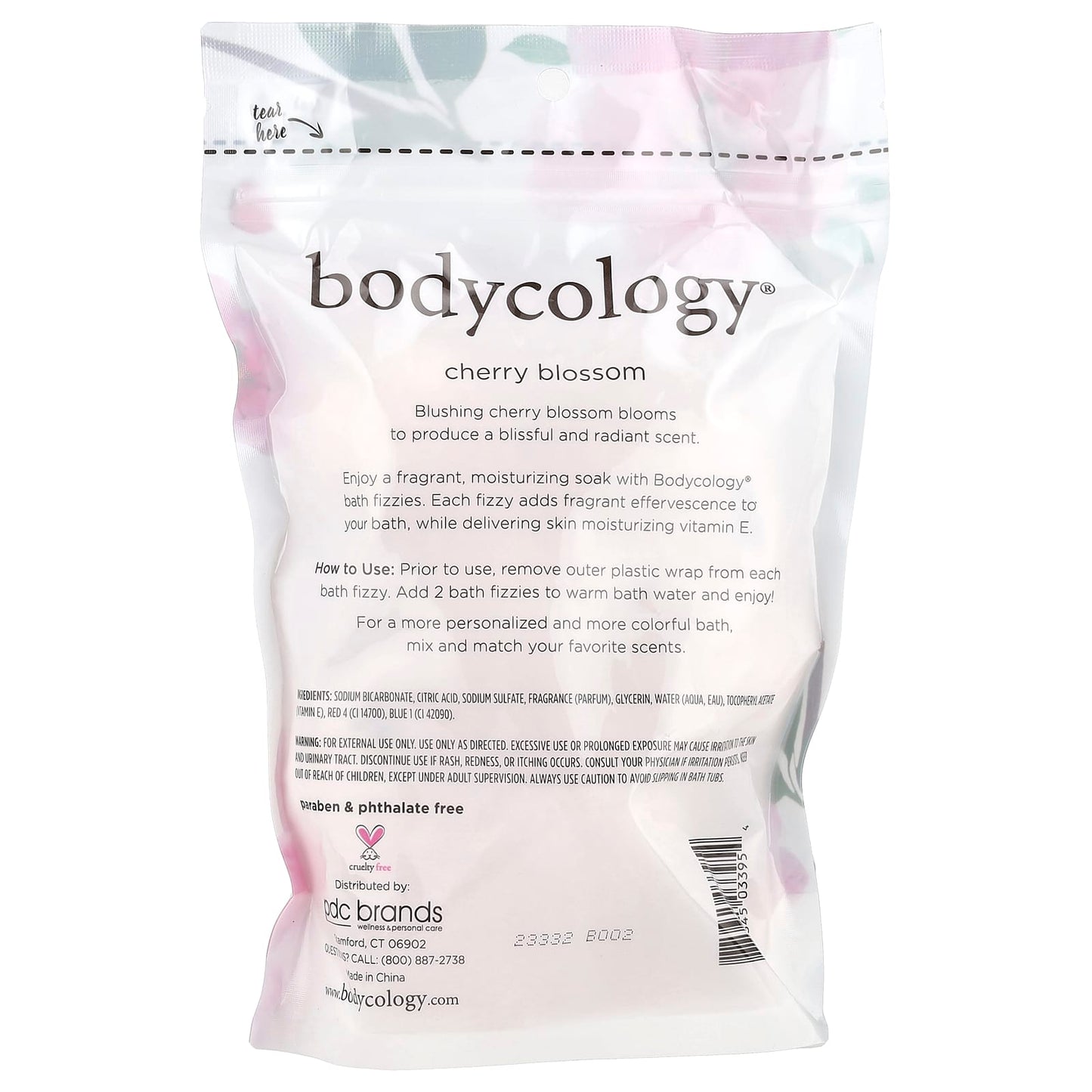 Relax with Bodycology Cherry Blossom Bath Fizzies, 8 Count - Image 2