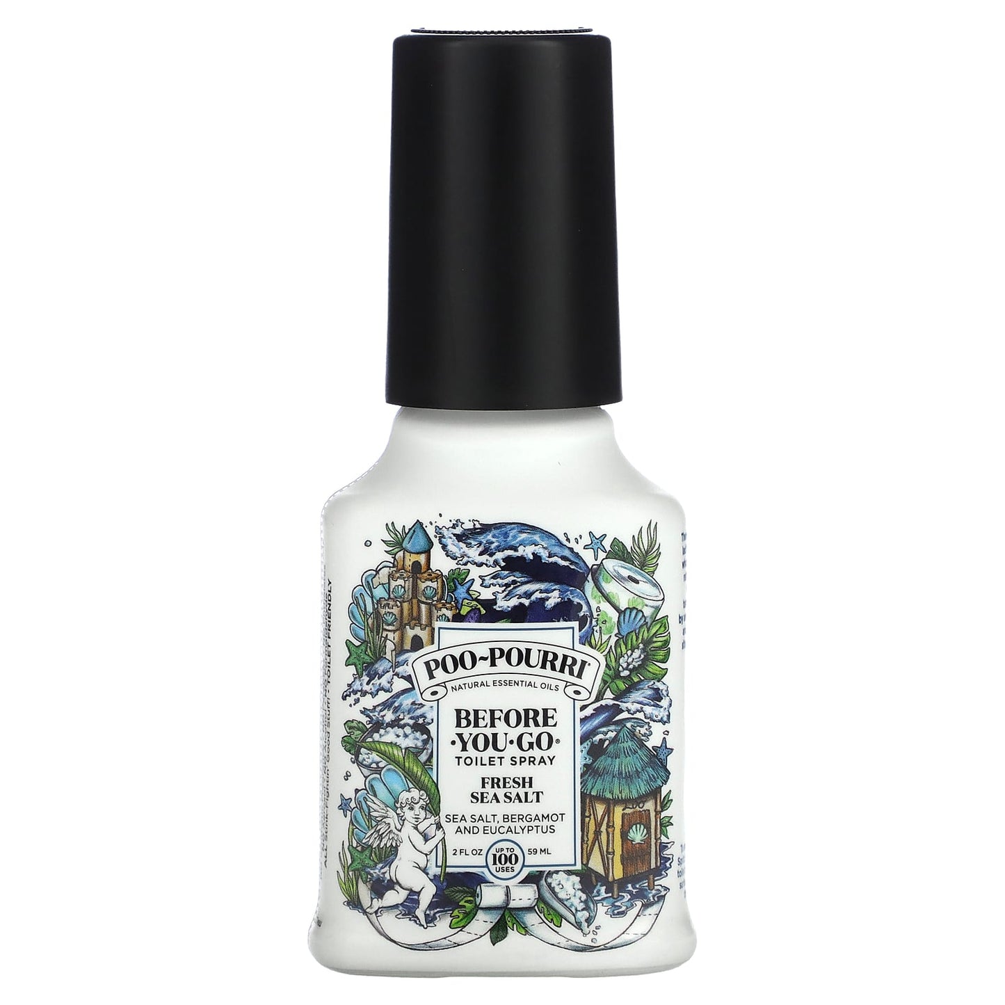 Poo-Pourri, Before-You-Go® Toilet Sprays, Fresh Sea Salt, 2 fl oz (59 ml) - Image 1