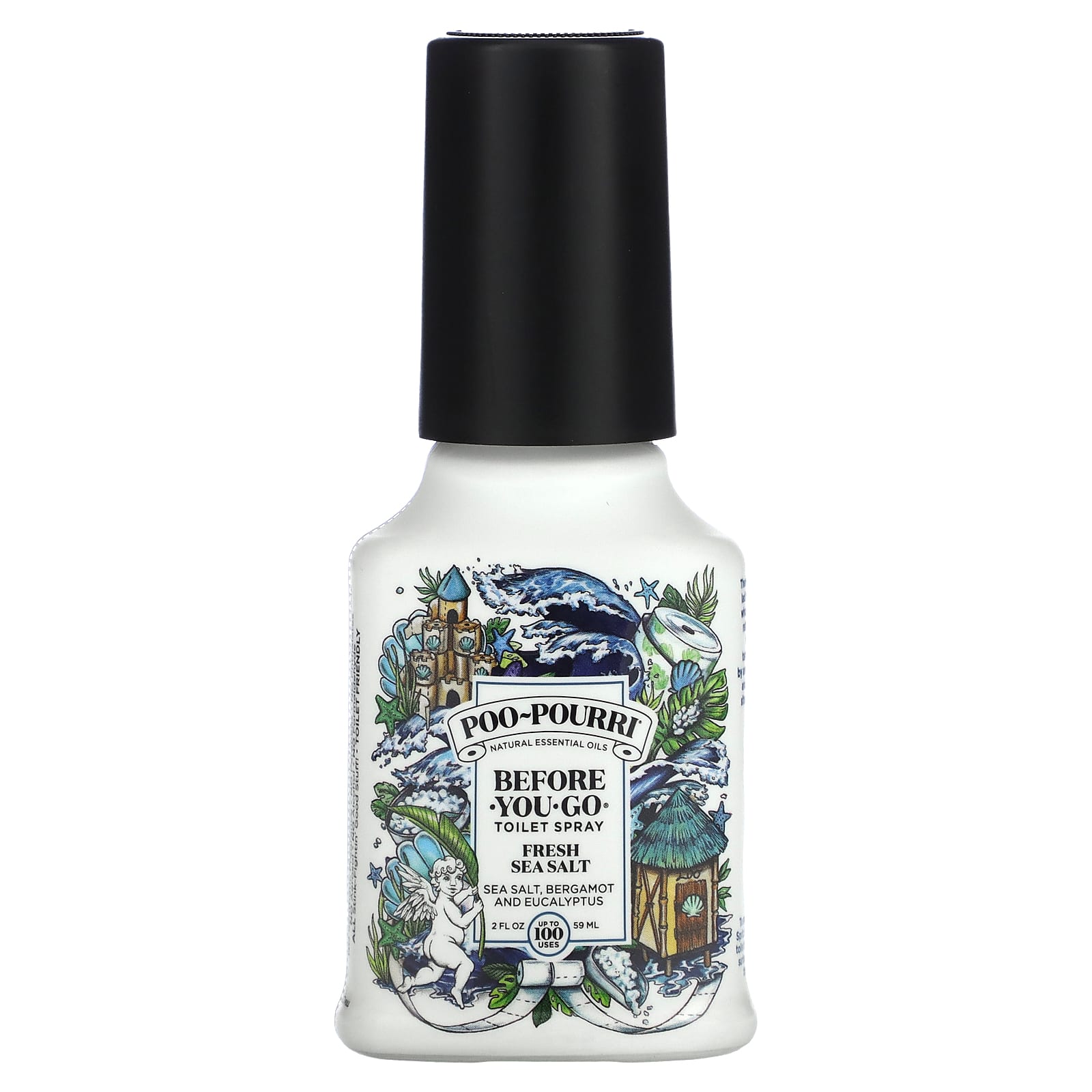 Poo-Pourri, Before-You-Go® Toilet Sprays, Fresh Sea Salt, 2 fl oz (59 ml) - Image 1
