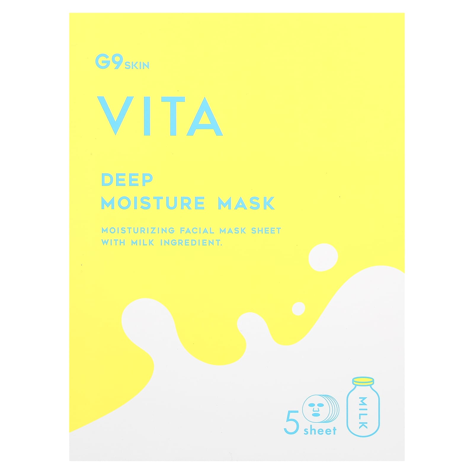 G9skin Vita Deep Moisture Beauty Mask with Milk - Image 2