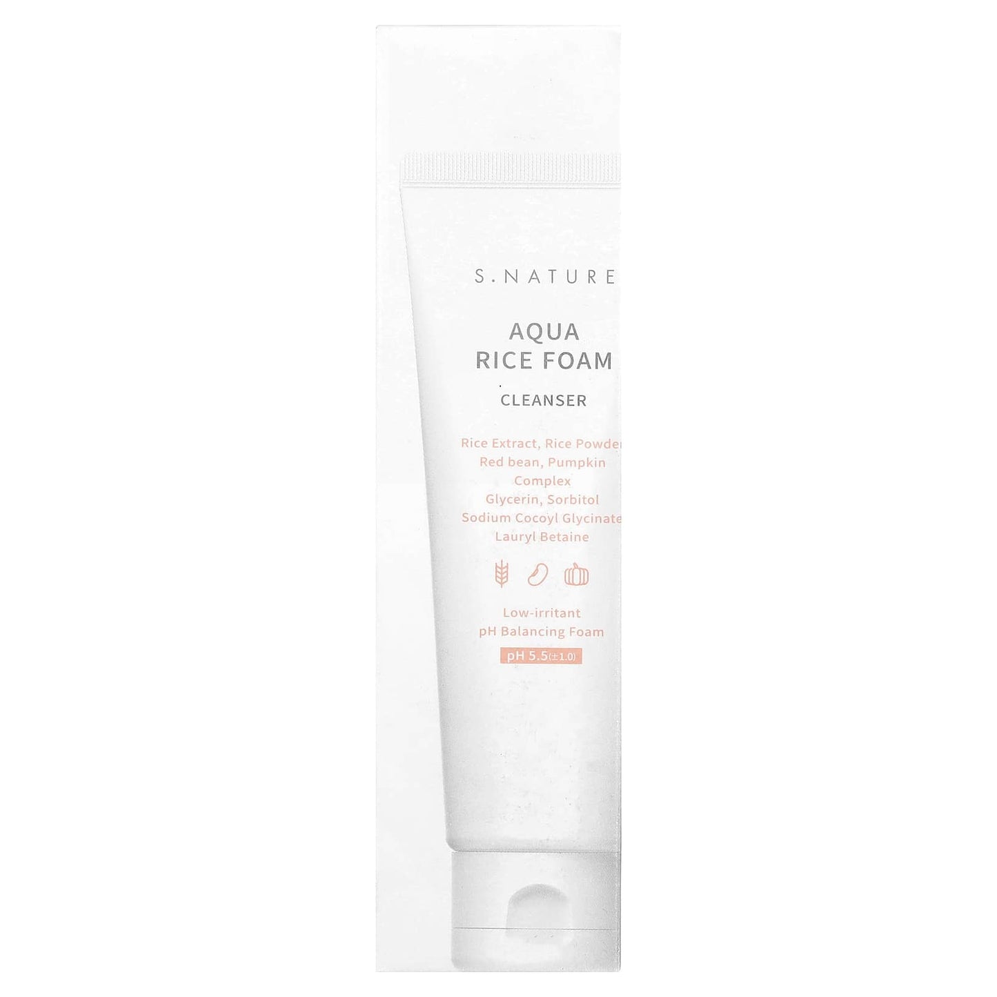 S.NATURE, Aqua Rice Foam Cleanser, 2.7 fl oz (80 ml) - Image 2