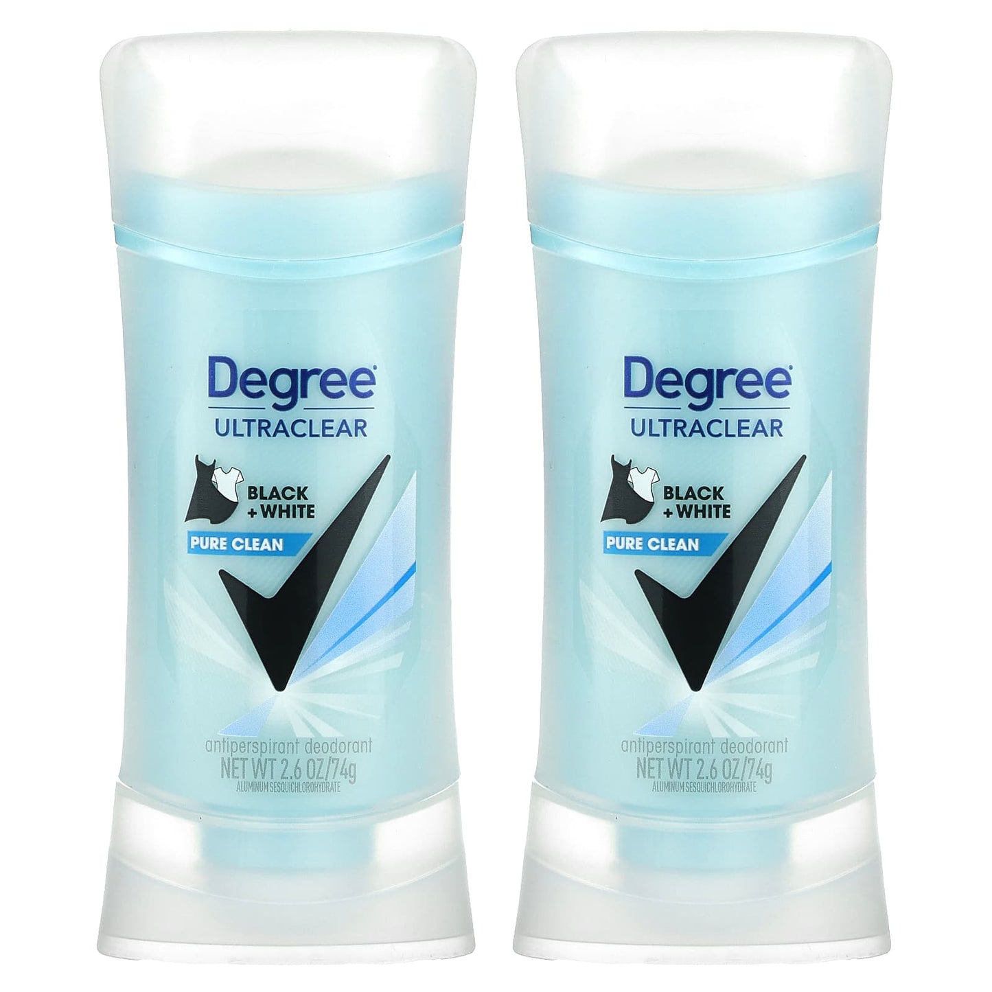 Degree UltraClear Antiperspirant Deodorant, 2-Pack, 2.6 oz (74 g) Each - Image 1