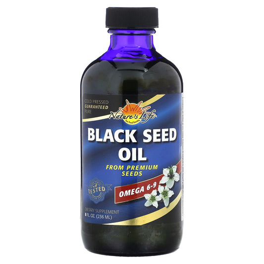 Nature's Life, Black Seed Oil, 4.6 g, 8 fl oz (236 ml) - Image 1