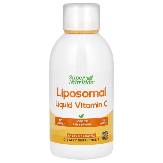 Super Nutrition, Liposomal Liquid Vitamin C, Unflavored, 1,000 mg, 8.45 fl oz (250 ml) - Image 1
