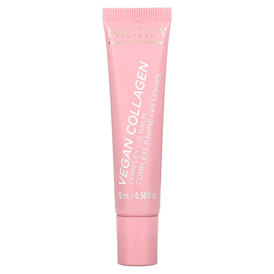 Pacifica, Vegan Collagen, Complex Lip Balm, Vanilla Cupcake Pink Shimmer, 0.5 fl oz (15 ml) - Image 1