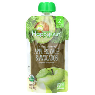 Happy Family Organics, USDA-Certified Organic Baby Food for 6+ Months