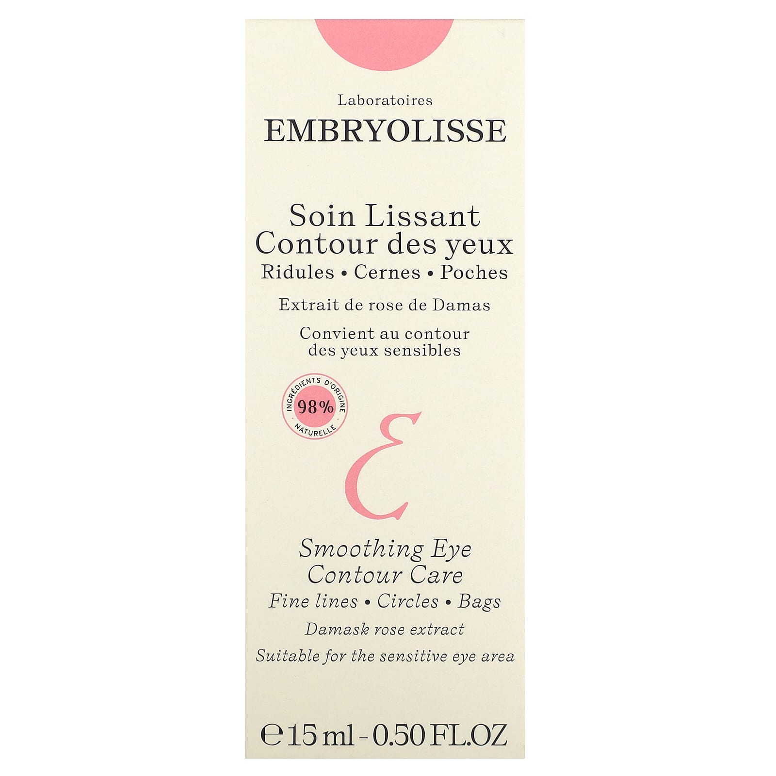 Embryolisse Smoothing Eye Contour Care for Dark Circles & Fine Lines, 0.50 fl oz (15 ml) - Image 2