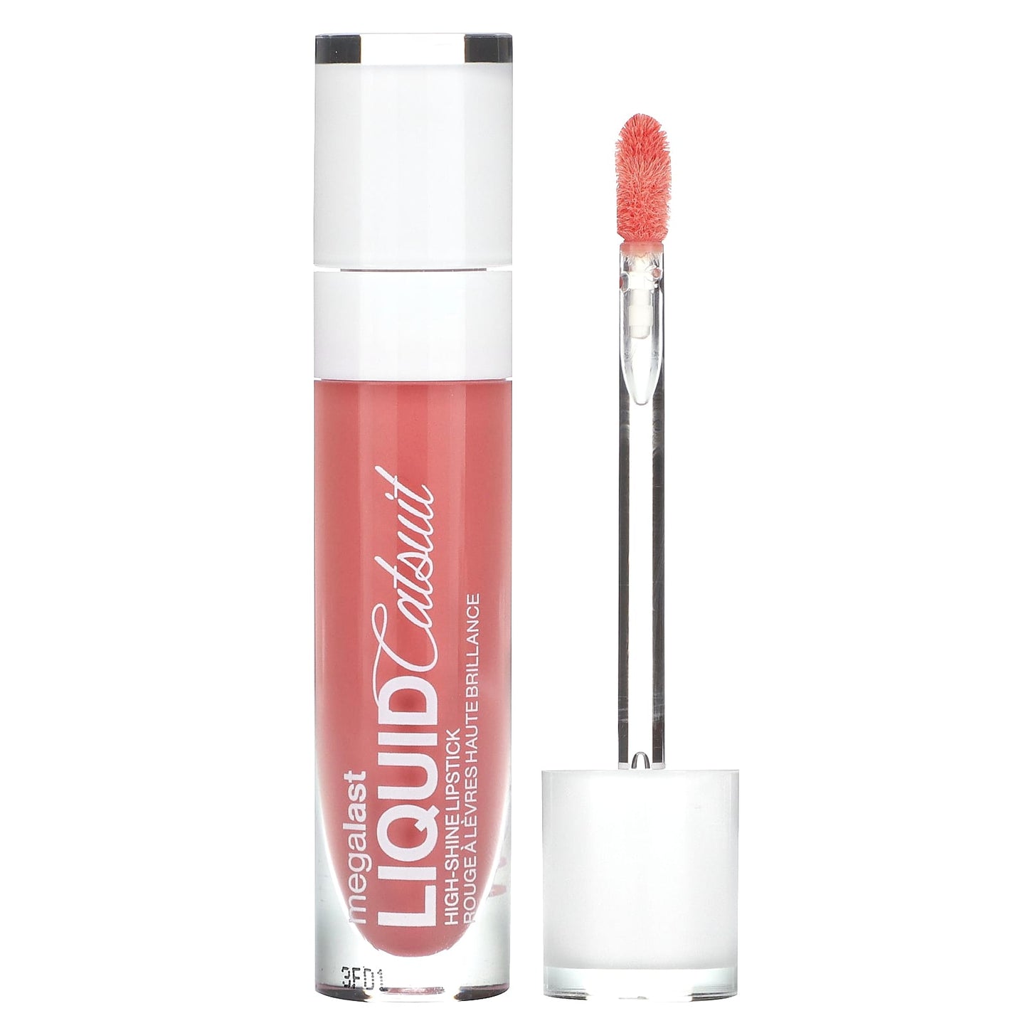 wet n wild, MegaLast, Liquid Catsuit, High-Shine Lipstick, 941B Peach Stole My Look, 0.2 oz (5.7 g) - Image 1