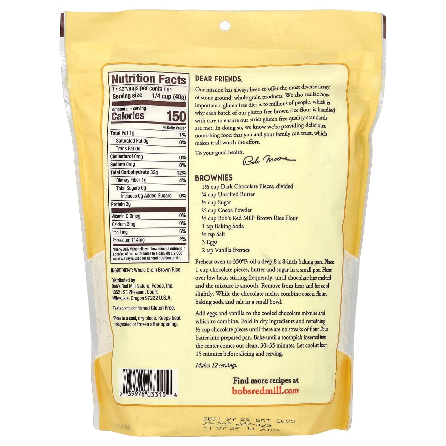 Brown Rice Flour | Gluten Free, Stone Ground, Non GMO - Image 2