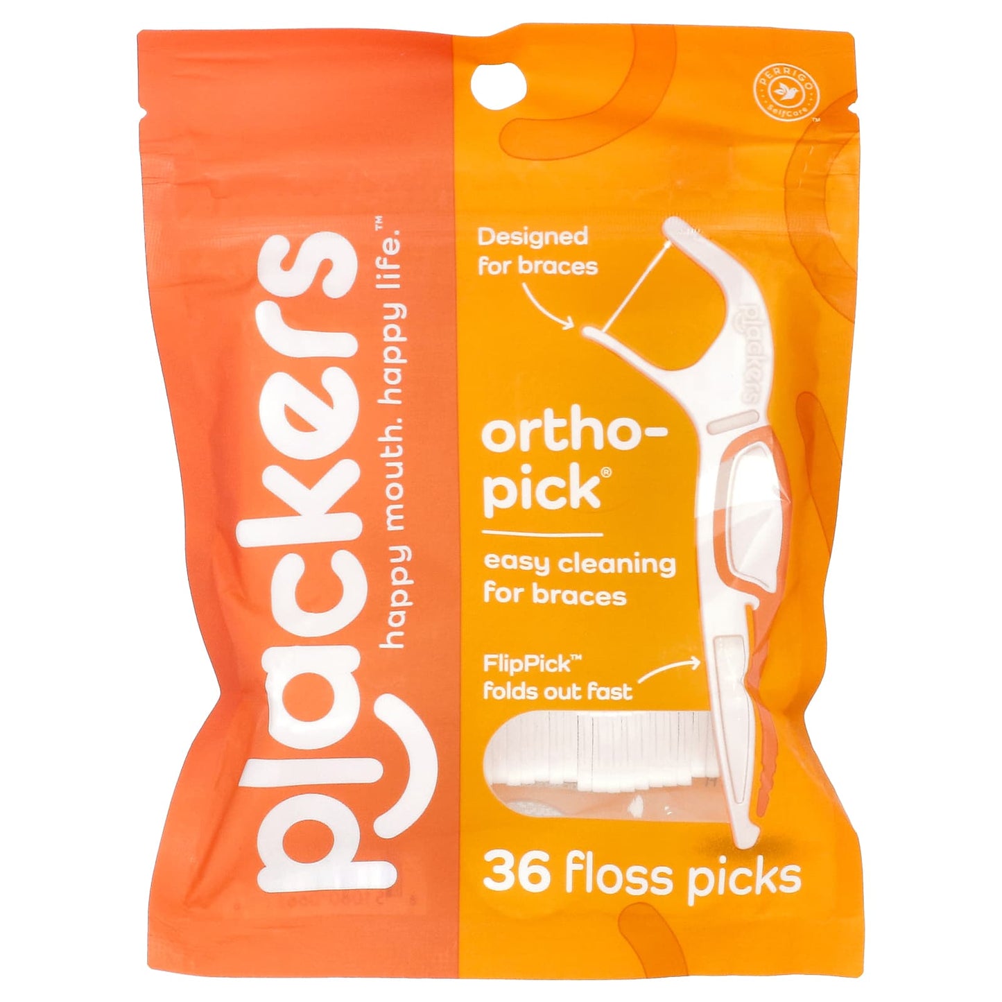 Plackers, Orthopick, Floss Picks, 36 Count - Image 1