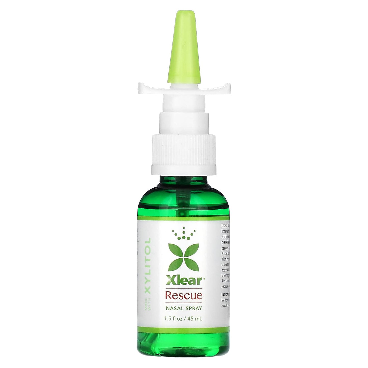 Xlear, Rescue Nasal Spray with Xylitol, Fast Relief, 1.5 fl oz (45 ml) - Image 1