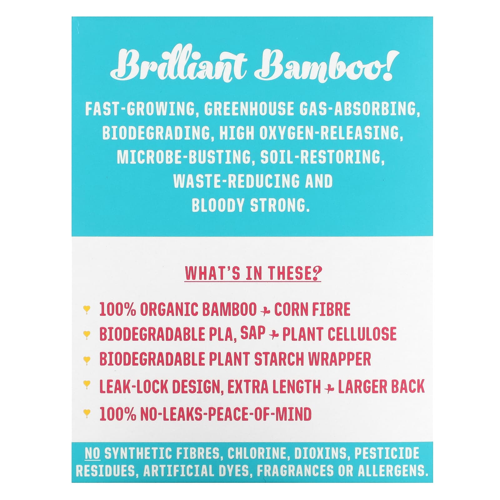 Bamboo Ultra-Long Period Pads with Leak Barrier - Cruelty-Free - Image 2