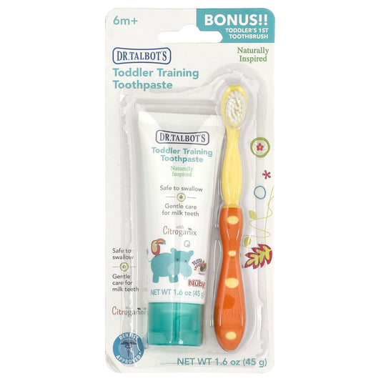 Dr. Talbot's Toddler Training Toothpaste & Toothbrush Set, 6m+, Tutti Frutti - Image 1