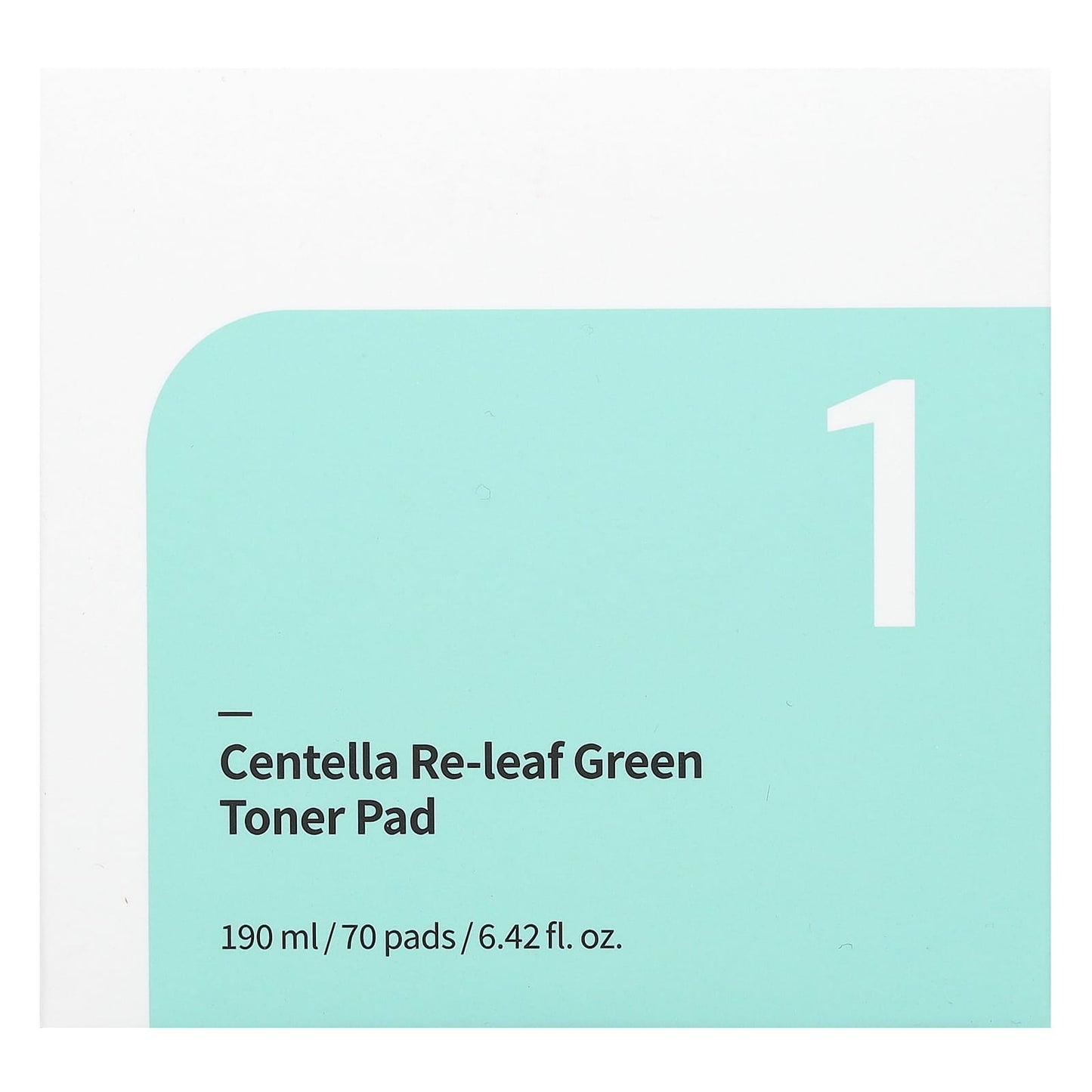 Numbuzin, No.1 Centella Re-Leaf Green Toner Pad, 70 Pads, 6.42 fl oz (190 ml) - Image 2