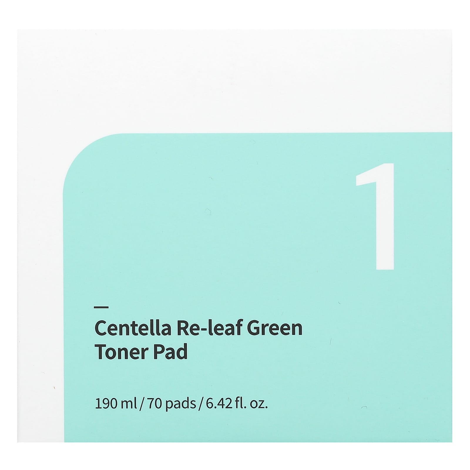 Numbuzin, No.1 Centella Re-Leaf Green Toner Pad, 70 Pads, 6.42 fl oz (190 ml) - Image 2