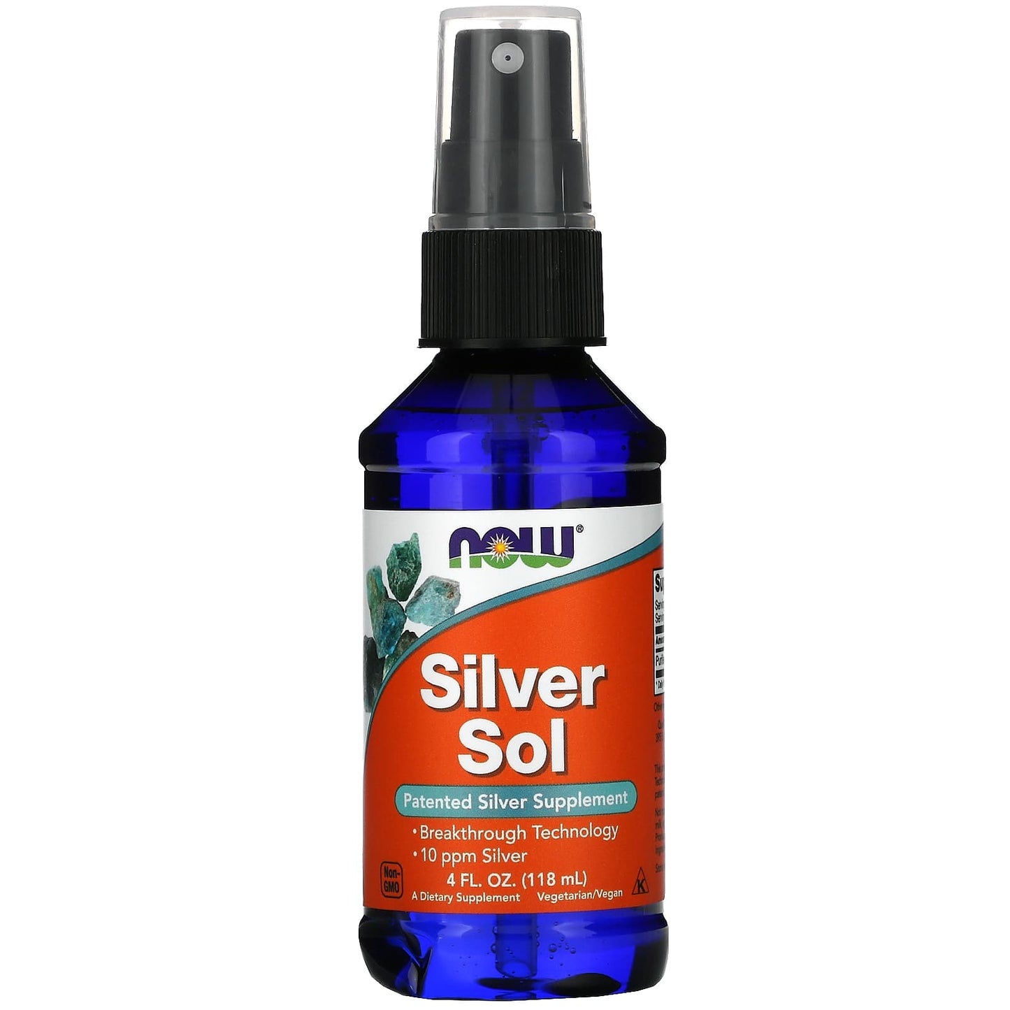 NOW Foods, Silver Sol, 50 mcg, 4 fl oz (118 ml) - Image 1