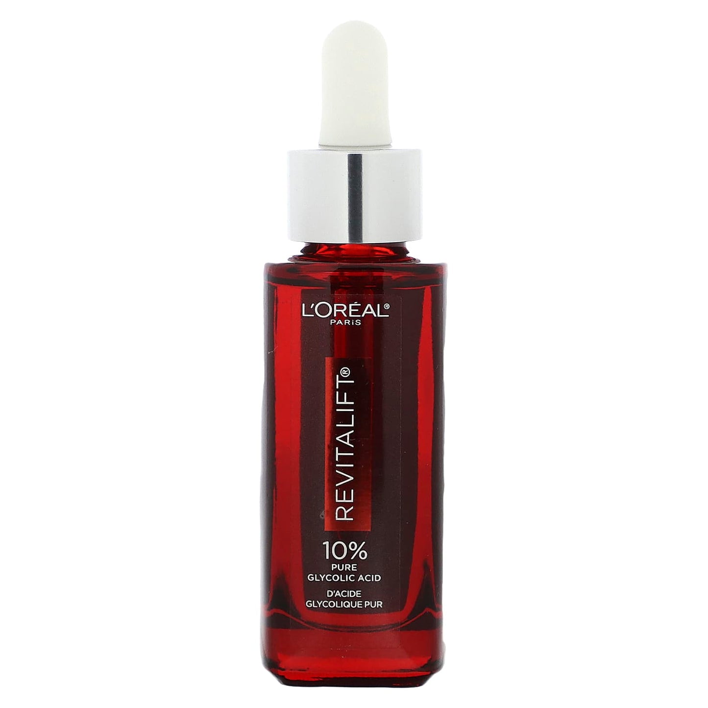 L'Oréal, Revitalift Derm Intensives, 10% Pure Glycolic Acid Serum, Fragrance Free, 1 fl oz (30 ml) - Image 1