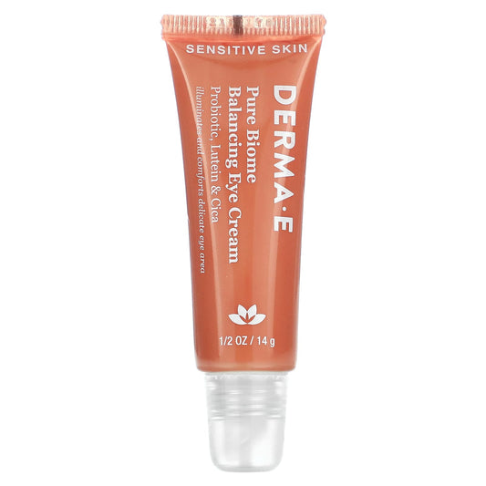 DERMA E Pure Biome Balancing Eye Cream For Sensitive Skin, 1/2 oz - Image 1