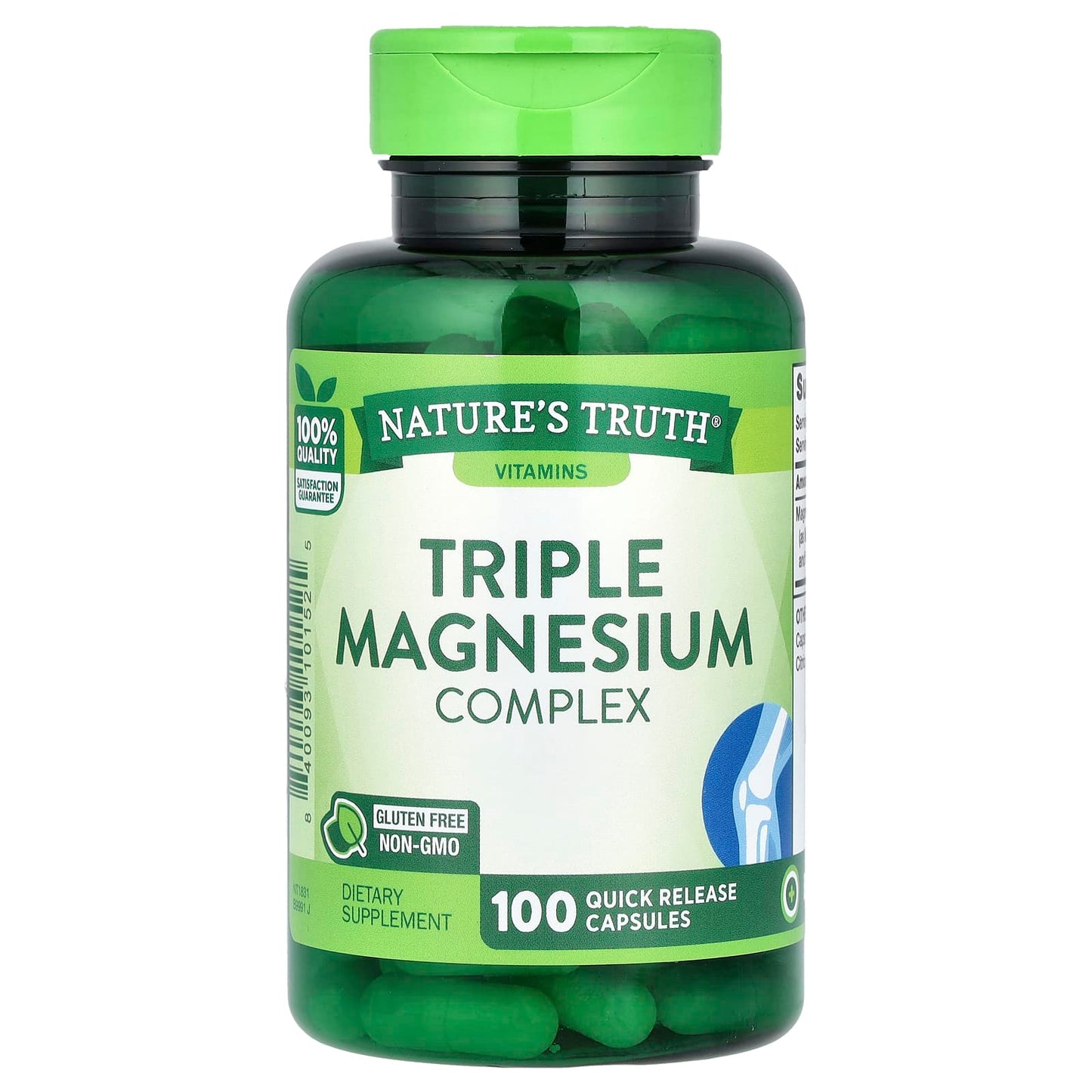 Nature's Truth, Triple Magnesium Complex, 100 Quick Release Capsules (420 mg per Capsule) - Image 1