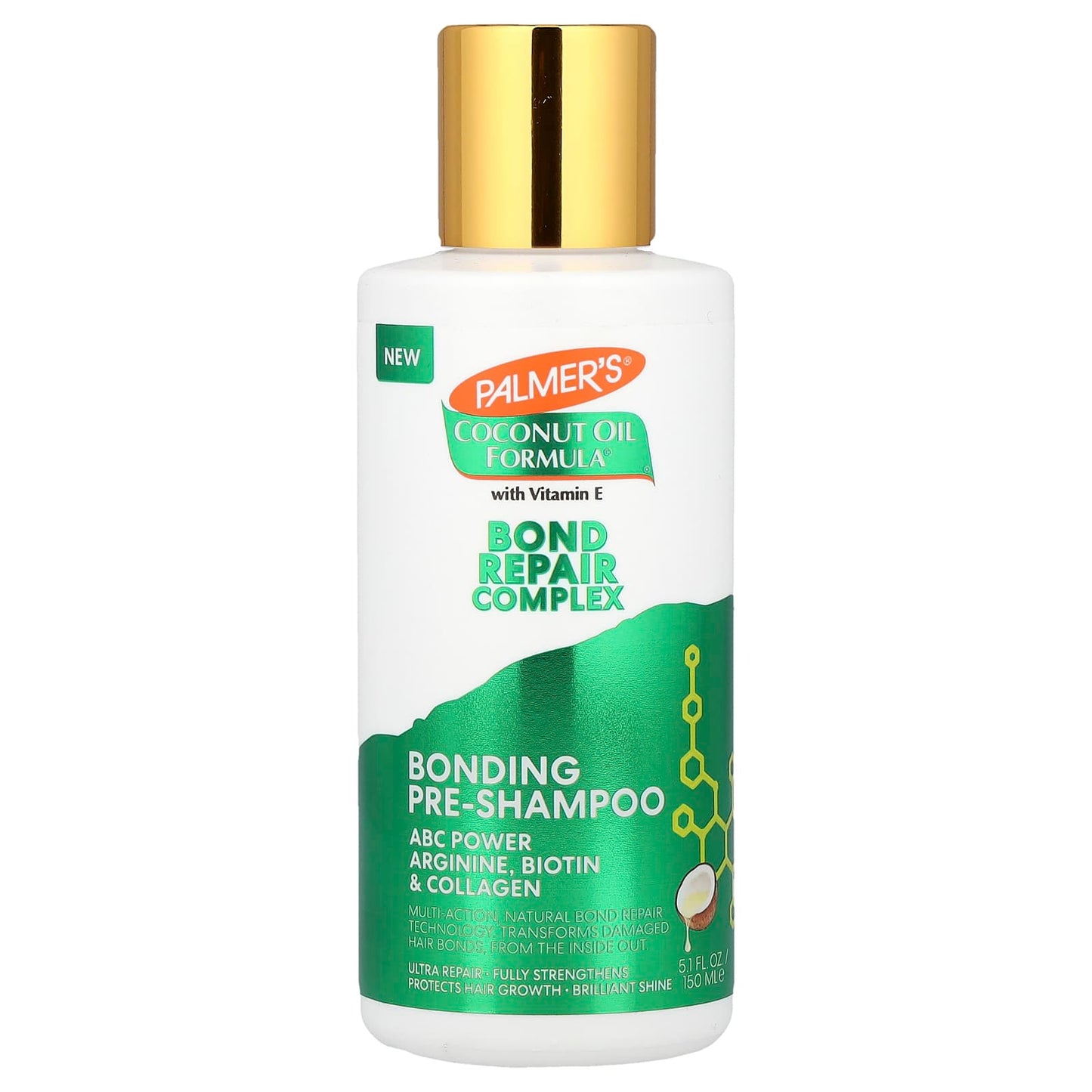 Palmer's, Coconut Oil Formula® With Vitamin E, Bond Repair Complex, Bonding Shampoo, 5.1 fl oz (150 ml) - Image 1