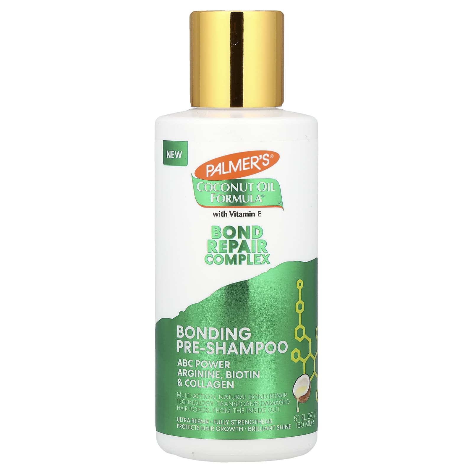Palmer's, Coconut Oil Formula® With Vitamin E, Bond Repair Complex, Bonding Shampoo, 5.1 fl oz (150 ml) - Image 1